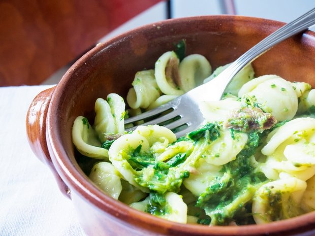 Orecchiette with Cavolo Nero and Anchovies